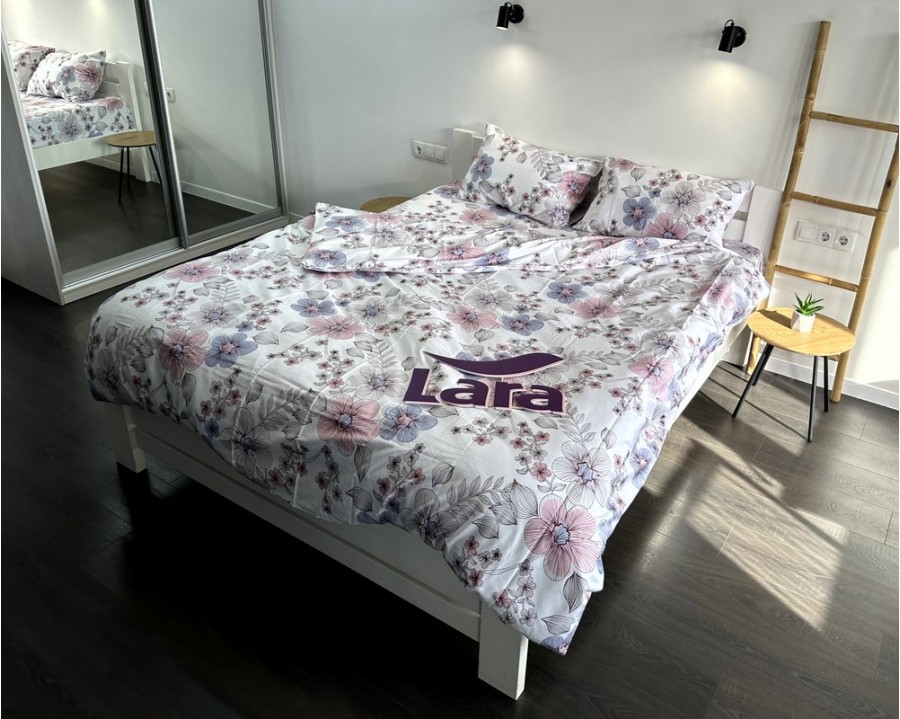 Постельное белье LARA сатин d13154p полуторное
