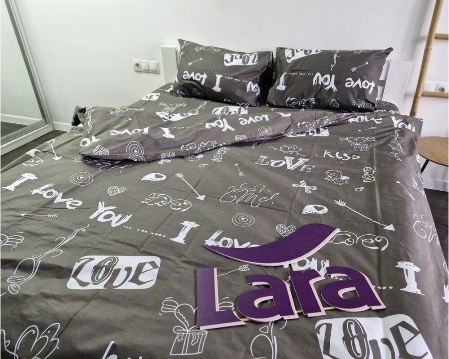 Постельное белье LARA бязь d11290d двуспальное