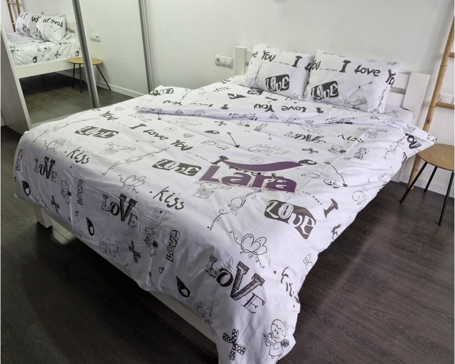 Постельное белье LARA бязь d11291p полуторное