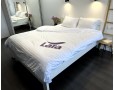 Постельное белье LARA сатин-страйп 2х2 White d13009d двуспальное