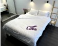 Постельное белье LARA сатин-страйп 2х2 White d13009s семейное