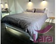 Постельное белье LARA сатин-страйп Steel gray d13150p полуторное