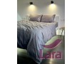 Постельное белье LARA сатин-страйп Steel gray d13150s семейное