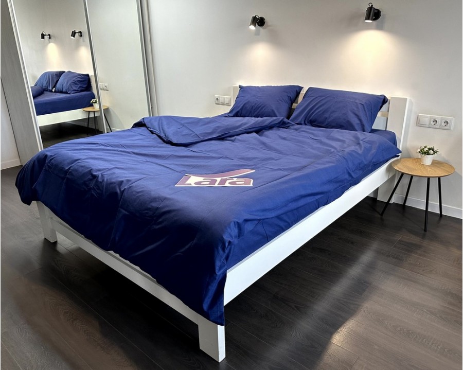 Постільна білизна LARA бязь d11070s2 Blue сімейна