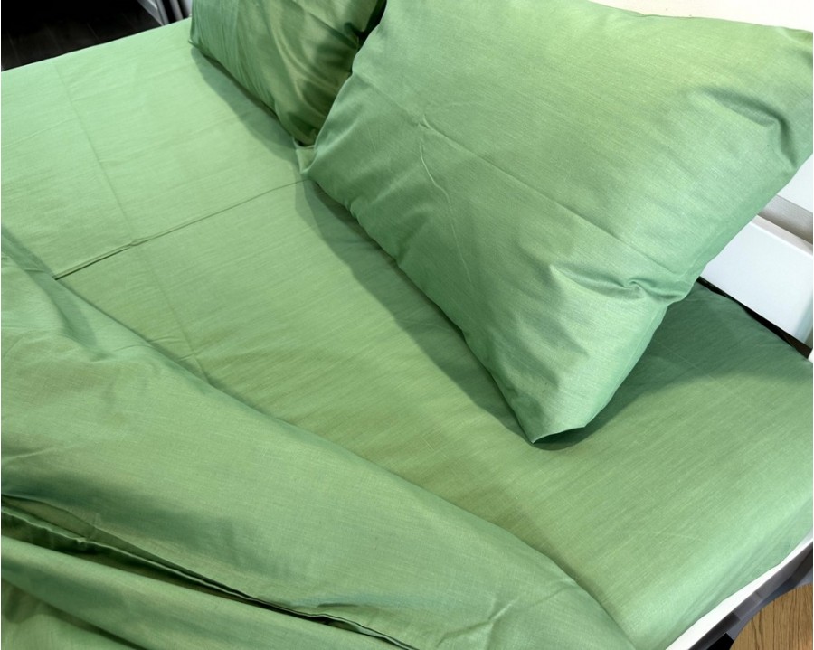 Постільна білизна LARA бязь d11280d Mineralgreen двоспальна
