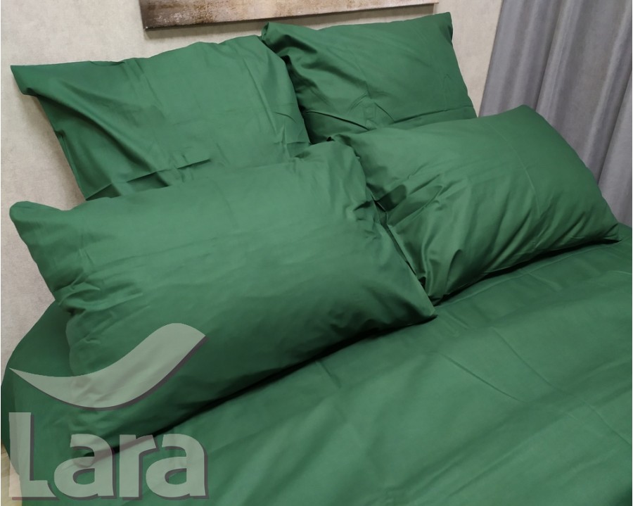 Постільна білизна LARA бязь d11071s2 Green сімейна
