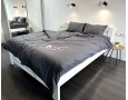 Постельное белье LARA бязь-страйп Graphite d11251p полуторное