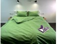 Постельное белье LARA бязь-страйп Light Green d11267p полуторное