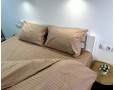 Постельное белье LARA бязь-страйп Chocolat d11270s семейное