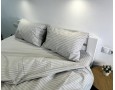 Постельное белье LARA бязь-страйп Light Gray d11271s семейное