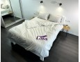 Постельное белье LARA бязь-страйп Light Gray d11271s семейное