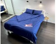 Постельное белье LARA бязь-страйп Dark Blue d11298e евро