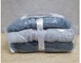 Набор турецких махровых полотенец 3 шт Gulcan Lu Armullu Gray 50х90