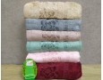 Набор турецких махровых бамбуковых полотенец 50х90 Cestepe 6 штук Bamboo Cicek