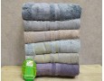 Набор турецких махровых бамбуковых полотенец 50х90 Cestepe 6 штук Bamboo Aymira