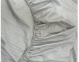 Постельное белье LARA d13177e160 light gray сатин-страйп LUX с простынью на резинке 160х200х25 евро