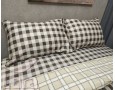 Постельное белье LARA d13177e160 light gray сатин-страйп LUX с простынью на резинке 160х200х25 евро