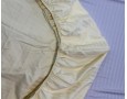 Постельное белье LARA d13176e180 beige сатин-страйп LUX с простынью на резинке 180х200х25 евро