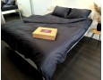 Постельное белье LARA d13182s black сатин-страйп LUX семейное
