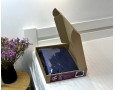 Постельное белье LARA d13211e160 dark blue сатин-страйп LUX с простынью на резинке 160х200х25 евро