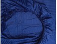 Постельное белье LARA d13211e160 dark blue сатин-страйп LUX с простынью на резинке 160х200х25 евро