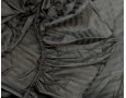 Постельное белье LARA d13206e180 graphite сатин-страйп LUX с простынью на резинке 180х200х25 евро