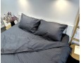 Постельное белье LARA d13206e180 graphite сатин-страйп LUX с простынью на резинке 180х200х25 евро