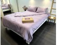 Постельное белье LARA d13205e160 sea fog сатин-страйп LUX с простынью на резинке 160х200х25 евро