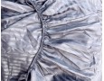 Постельное белье LARA d13207e160 steel grey сатин-страйп LUX с простынью на резинке 160х200х25 евро