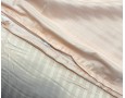 Постельное белье LARA d13208e160 peach сатин-страйп LUX с простынью на резинке 160х200х25 евро