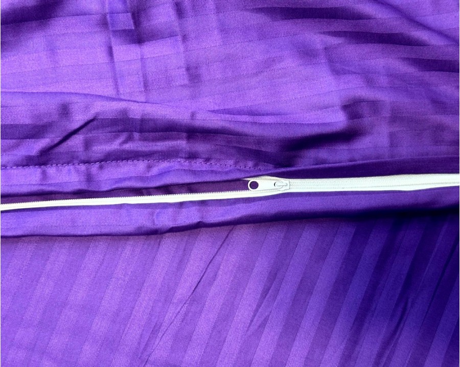 Постельное белье LARA d13226s violet сатин-страйп LUX семейное