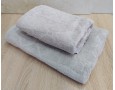 Набор махровых полотенец турецких Gulcan 50х90+70х140  Jacquard Cotton Lux Motif Light Beige