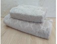 Набор махровых полотенец турецких Gulcan 50х90+70х140  Jacquard Cotton Lux Motif Acik Beige