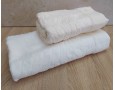 Набор махровых полотенец турецких Gulcan 50х90+70х140  Jacquard Cotton Lux Akasya Krem