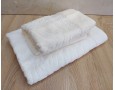 Набор махровых полотенец турецких Gulcan 50х90+70х140  Jacquard Cotton Lux Akasya Krem