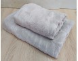 Набор махровых полотенец турецких Gulcan 50х90+70х140  Jacquard Cotton Lux Akasya Beige