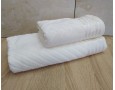 Набор махровых полотенец турецких Gulcan 50х90+70х140  Jacquard Cotton Lux Yeni Cizgili Krem