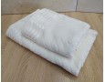Набор махровых полотенец турецких Gulcan 50х90+70х140  Jacquard Cotton Lux Yeni Cizgili Krem