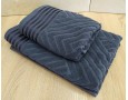 Набор махровых полотенец турецких Gulcan 50х90+70х140  Jacquard Cotton Lux Yeni Cizgili Antrasit