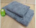 Набір бамбукових махрових рушників турецьких Cestepe 50х90+70х140  Bamboo Sarev Gray
