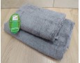 Набор бамбуковых махровых полотенец турецких Cestepe 50х90+70х140  Bamboo Sarev Light Gray