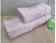 Набір бамбукових махрових рушників турецьких Cestepe 50х90+70х140 Bamboo Damaks Pink
