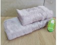 Набір бамбукових махрових рушників турецьких Cestepe 50х90+70х140 Bamboo Damaks Lila