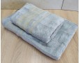 Набор бамбуковых махровых полотенец турецких Cestepe 50х90+70х140  Bamboo Aymira Light Grey