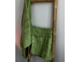 Набор бамбуковых махровых полотенец турецких Zeron 50х90+70х140  Bamboo Agaс Desen зеленый 2