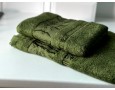 Набор бамбуковых махровых полотенец турецких Zeron 50х90+70х140  Bamboo Agaс Desen зеленый 1