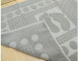 Турецкое полотенце для ног Zeron 50х70 Light Gray 750г/м2