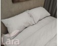 Постельное белье LARA бязь d11193d Light grey двуспальное