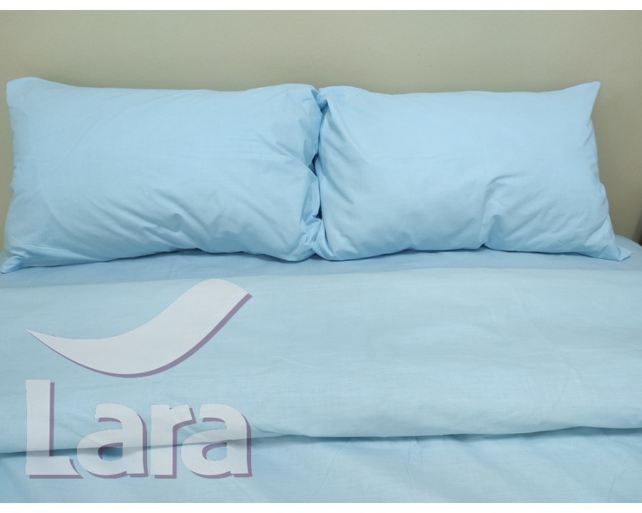 Постельное белье LARA бязь d11182e Blue евро