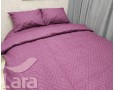 Постельное белье LARA бязь d11187p Ромб Marsala полуторное